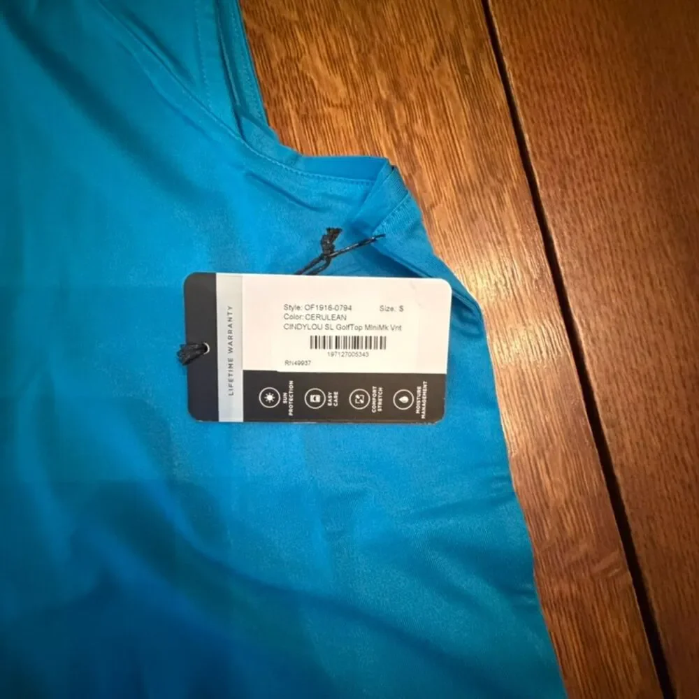 NWT Tail Golf 2-Piece Set Cerulean UPF 50 Sleeveless Top & Ankle Pants Size 6